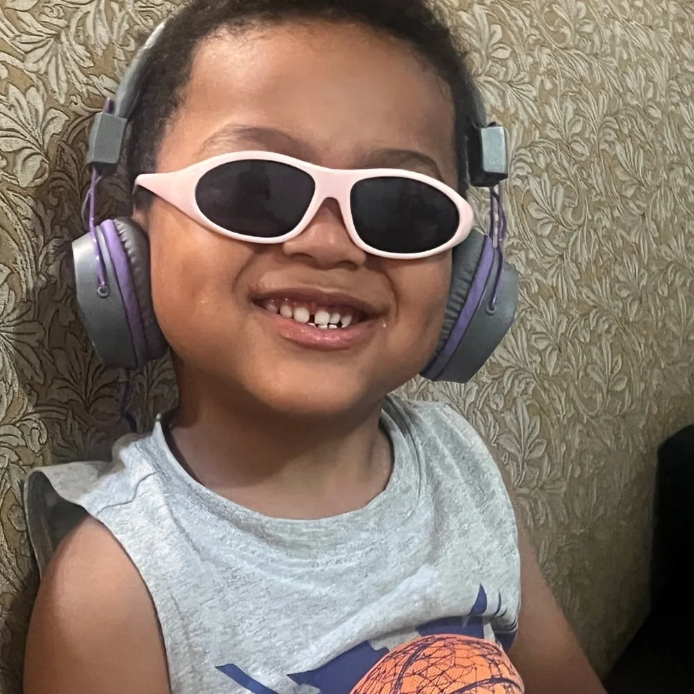 Kids white sunglasses